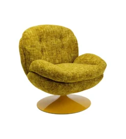 Fotel obrotowy COSY 86 cm żółty