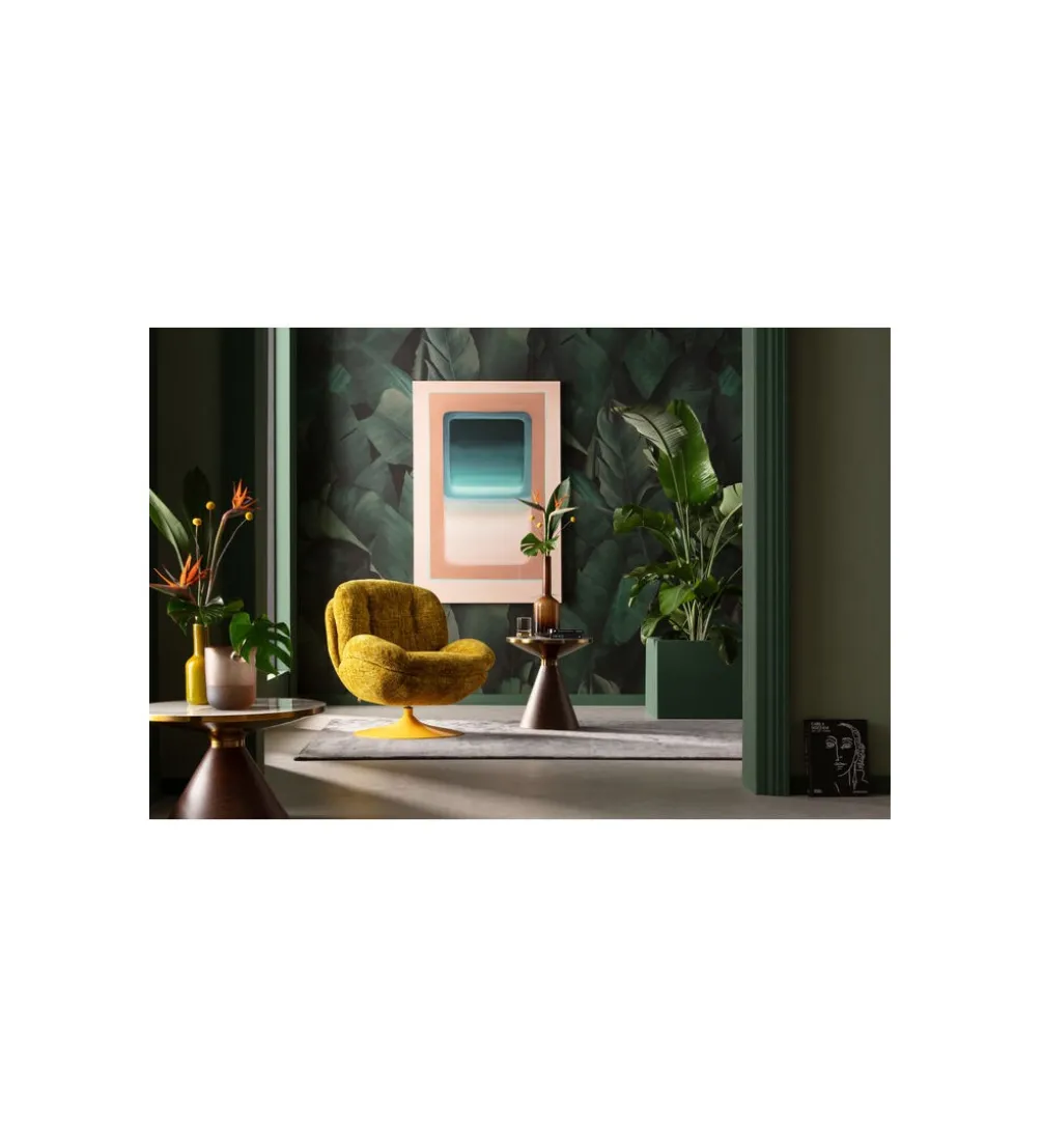Fotel obrotowy COSY 86 cm żółty
