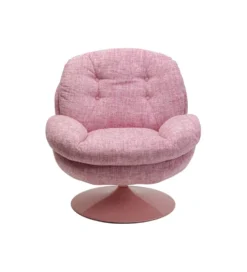Fotel obrotowy COSY różowy