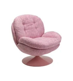 Fotel obrotowy COSY różowy