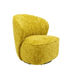 Fotel obrotowy ELLIE 81 cm żółty