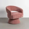 Fotel obrotowy GIRATORIO 72 cm różowy