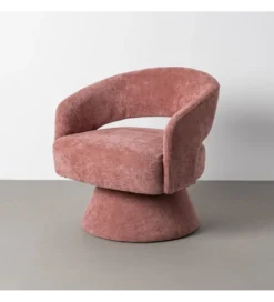 Fotel obrotowy GIRATORIO 72 cm różowy
