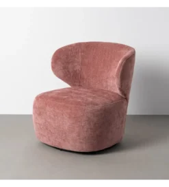 Fotel obrotowy GIRATORIO 74 cm różowy