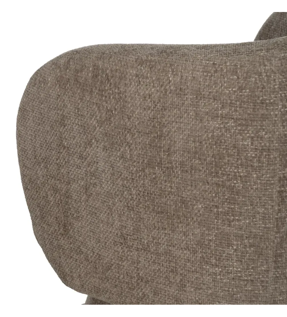 Fotel obrotowy GIRATORIO 77 cm taupe beżowy