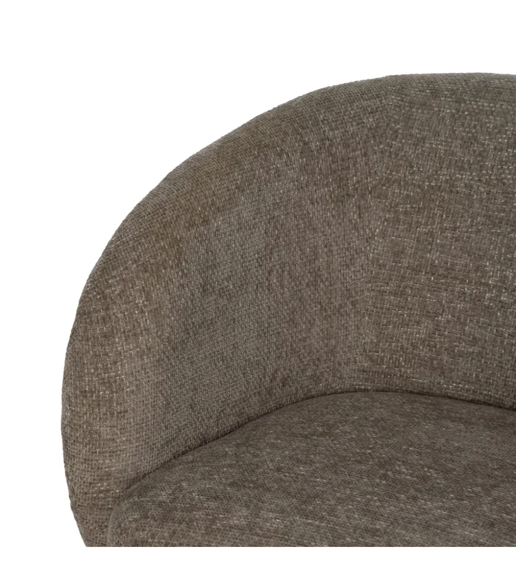 Fotel obrotowy GIRATORIO 77 cm taupe beżowy