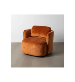 Fotel obrotowy GIRATORIO 66 cm terrakota