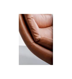 Fotel obrotowy LIDO 87 cm brązowy