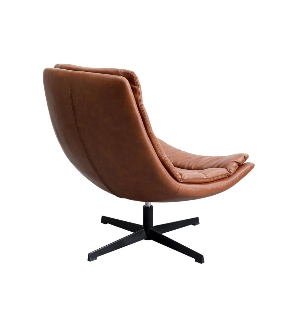 Fotel obrotowy LIDO 87 cm brązowy