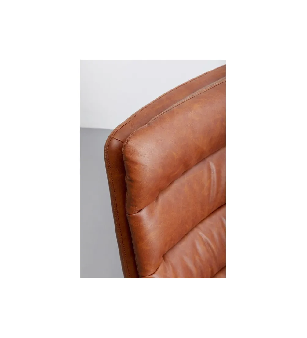 Fotel obrotowy LIDO 87 cm brązowy