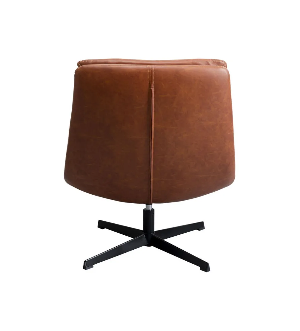 Fotel obrotowy LIDO 87 cm brązowy