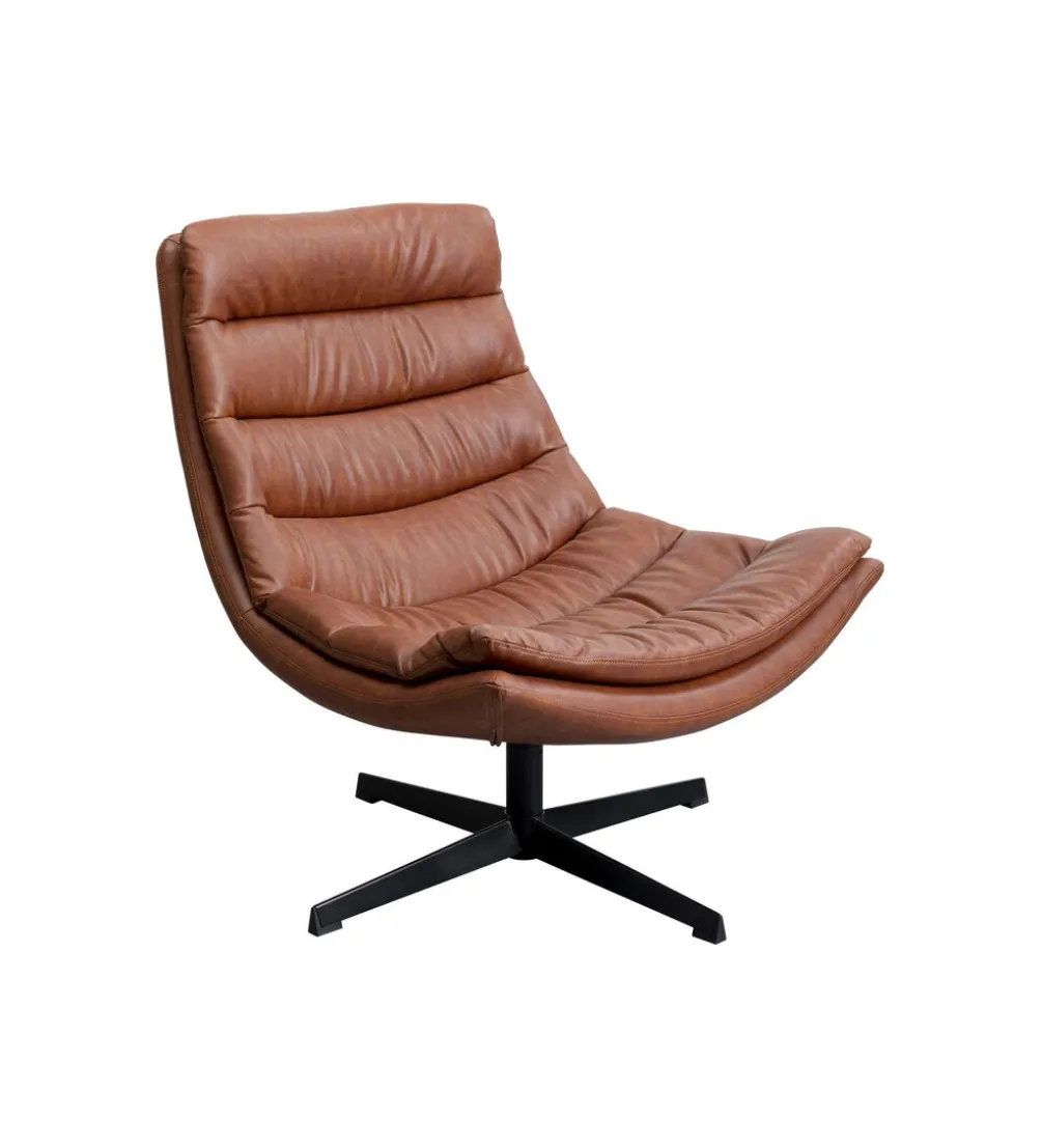 Fotel obrotowy LIDO 87 cm brązowy