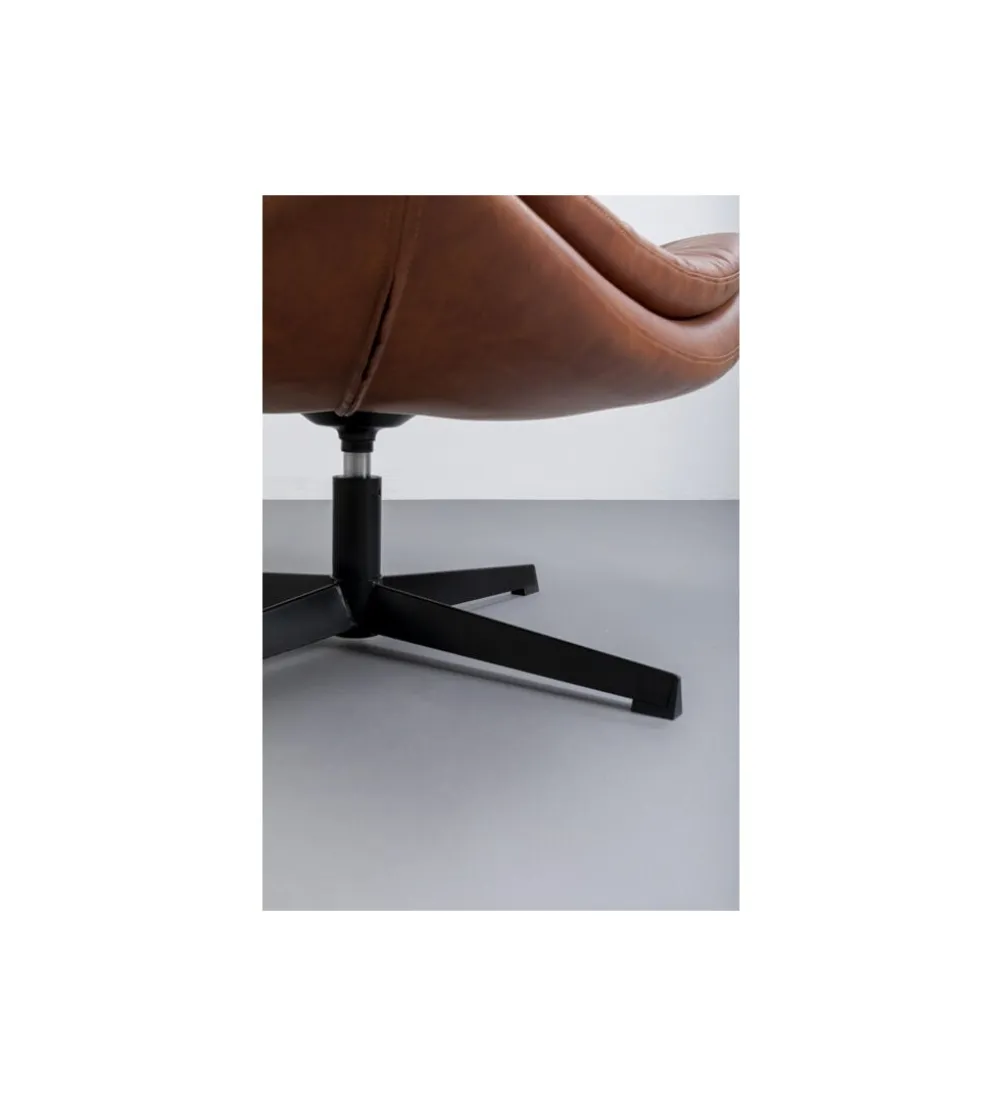 Fotel obrotowy LIDO 87 cm brązowy