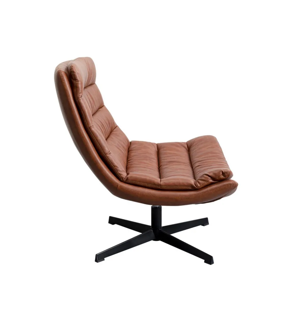 Fotel obrotowy LIDO 87 cm brązowy