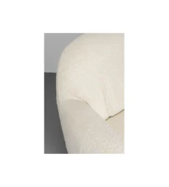 Fotel obrotowy Nube Bouclé 88 cm kremowy