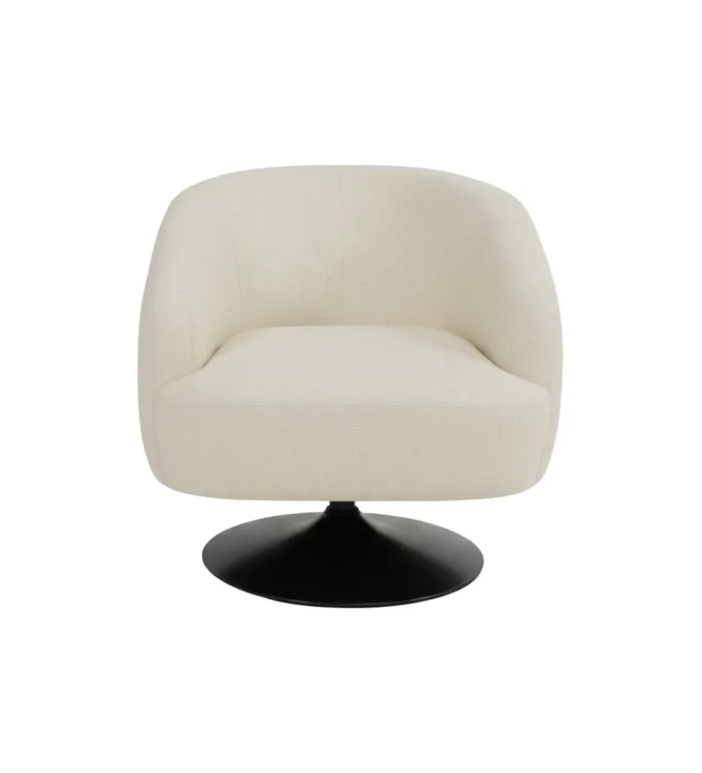 Fotel obrotowy RASANY 73 cm kremowy