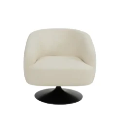 Fotel obrotowy RASANY 73 cm kremowy