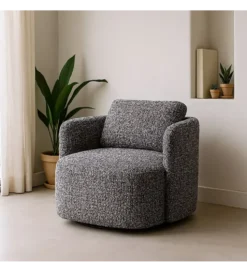 Fotel obrotowy REVOLIO 89 cm czarny