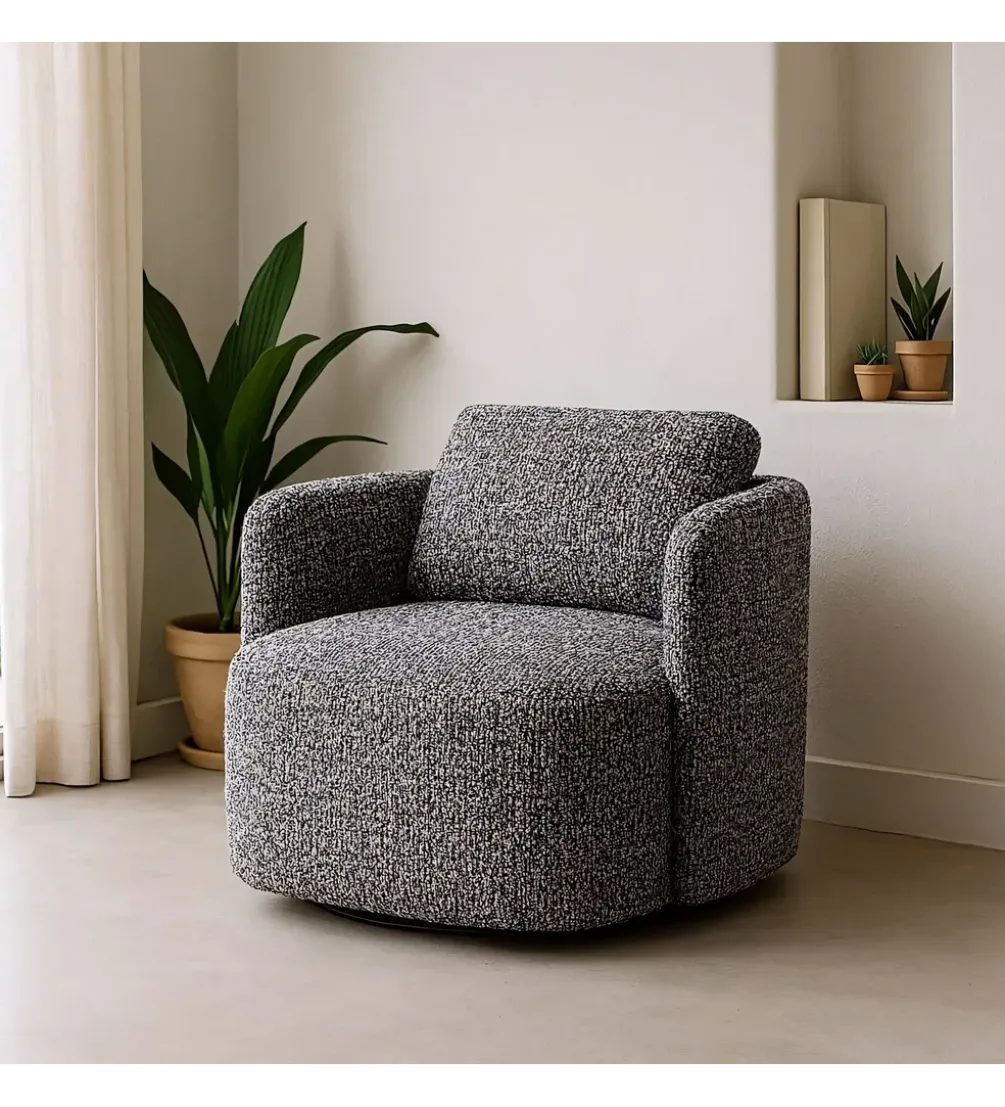 Fotel obrotowy REVOLIO 89 cm czarny