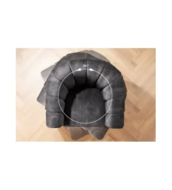 Fotel obrotowy 360 stopni LINO 103 cm ciemnoszary