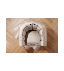Fotel obrotowy 360 stopni LINO 103 cm greige