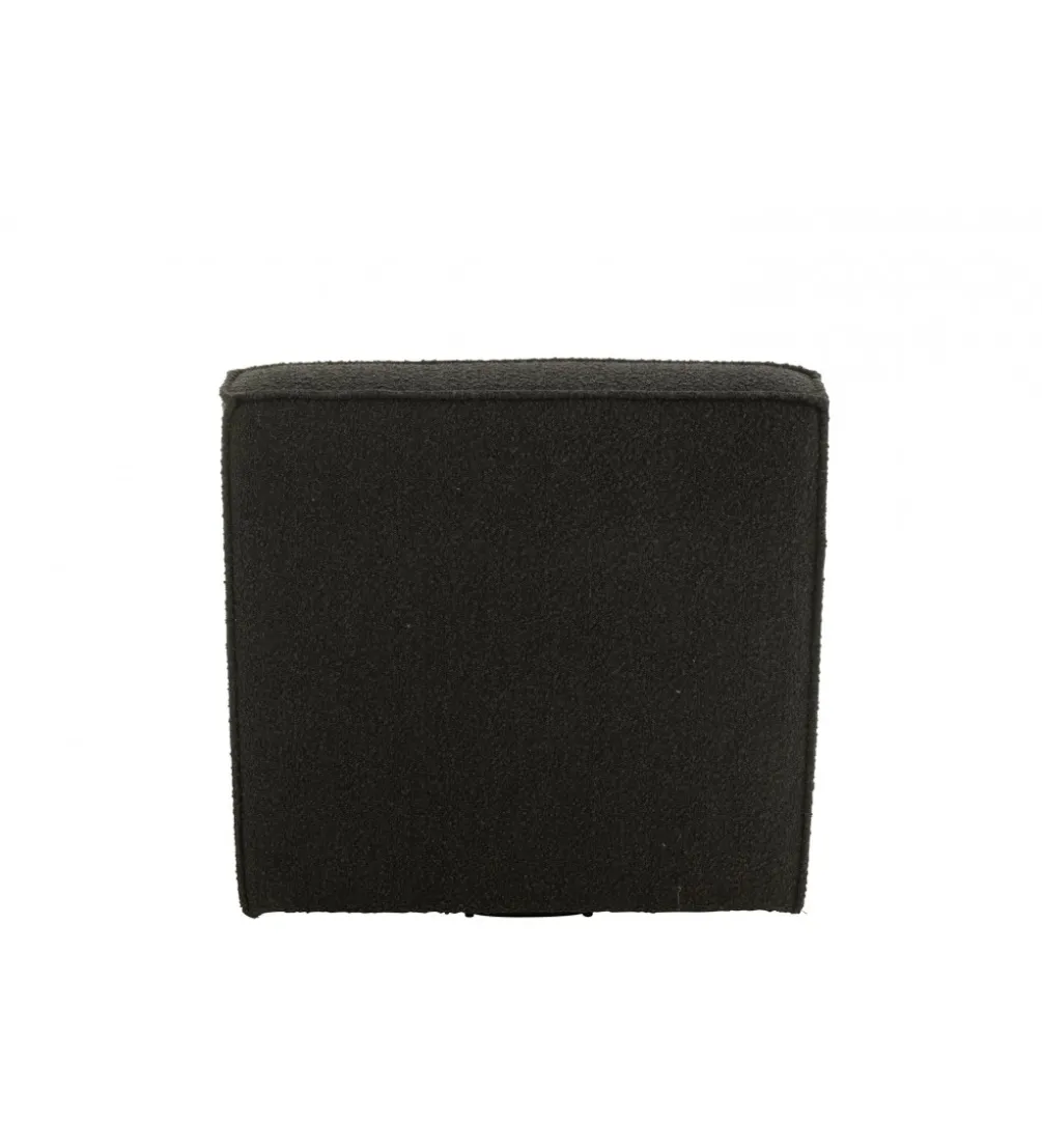 Fotel obrotowy Swivel Bouclé 83 cm czarny
