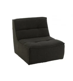 Fotel obrotowy Swivel Bouclé 83 cm czarny