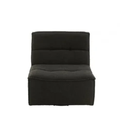 Fotel obrotowy Swivel Bouclé 83 cm czarny