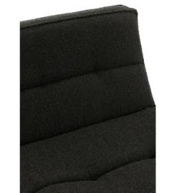 Fotel obrotowy Swivel Bouclé 83 cm czarny