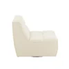 Fotel obrotowy Swivel Bouclé  83 cm kremowy