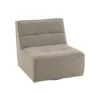 Fotel obrotowy Swivel Bouclé  83 cm taupe