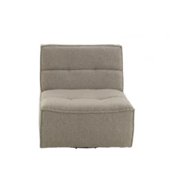 Fotel obrotowy Swivel Bouclé  83 cm taupe