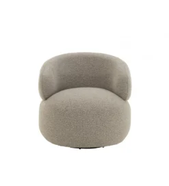 Fotel obrotowy Swivel II Bouclé 82 cm taupe