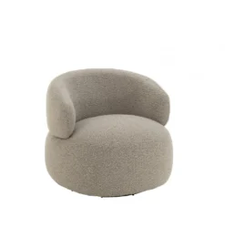 Fotel obrotowy Swivel II Bouclé 82 cm taupe