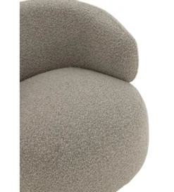 Fotel obrotowy Swivel II Bouclé 82 cm taupe