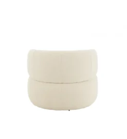 Fotel obrotowy Swivel II Bouclé  82 cm kremowy