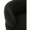 Fotel obrotowy Swivel II Bouclé  82 cm czarny