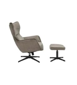 Fotel obrotowy VOGUE welwet taupe