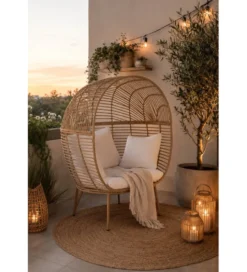 Fotel ogrodowy SUMMER ELIPSA Naturalny
