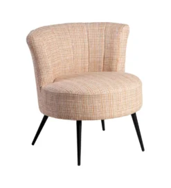 Fotel OSOI 71 cm tapicerowany marmurkowy