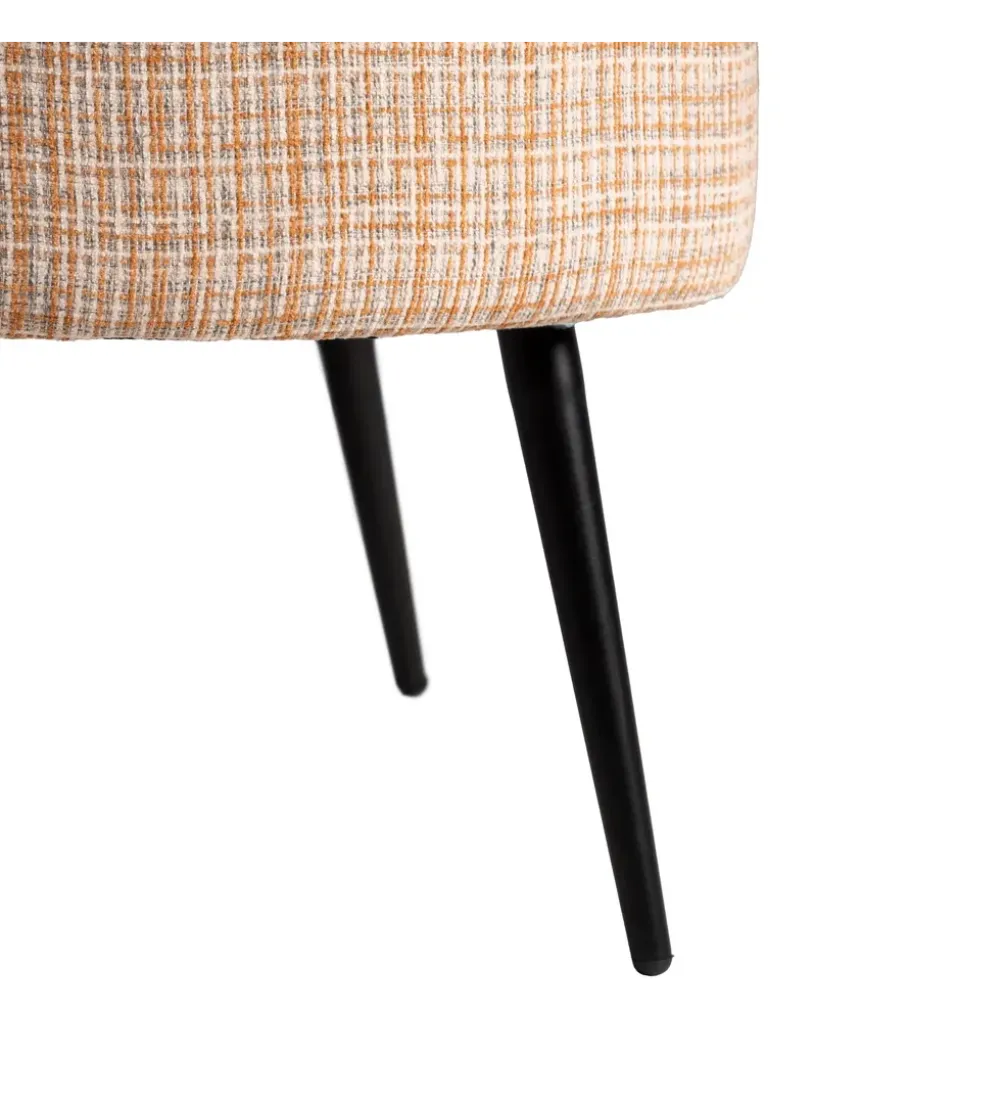 Fotel OSOI 71 cm tapicerowany marmurkowy