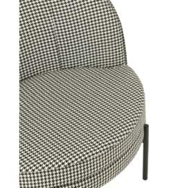 Fotel PIED DE POULE 70 cm czarnobiały