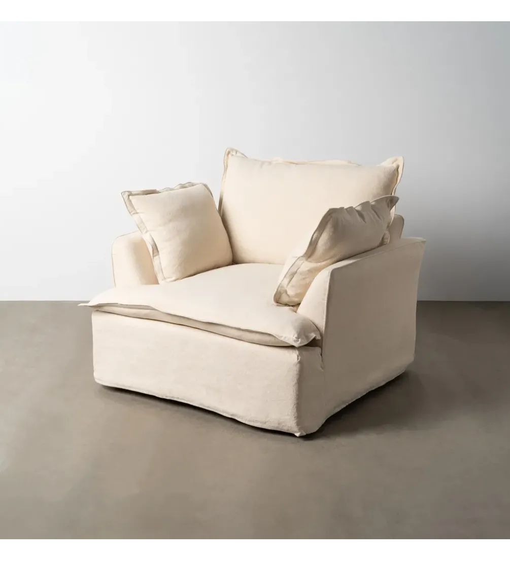 Fotel PLAZESO 115 cm beżowy