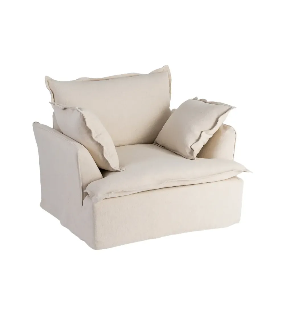 Fotel PLAZESO 115 cm beżowy