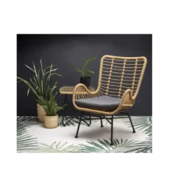 Fotel rattanowy ogrodowy IKARO naturalny