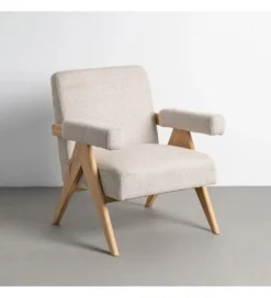 Fotel REZENTA 85 cm beżowy naturalny