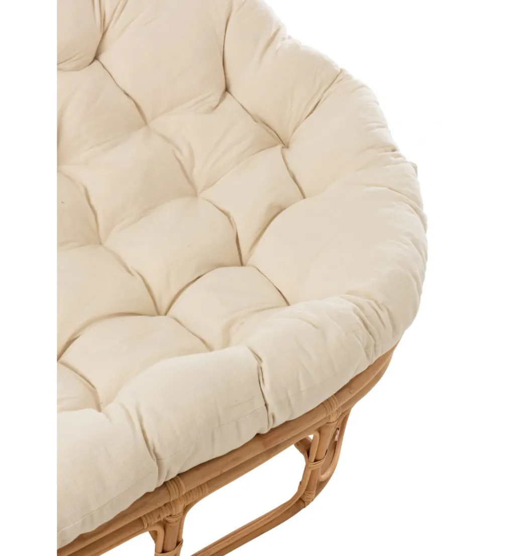 Fotel RONI Rattanowy 179 cm Naturalny