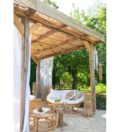 Fotel RONI Rattanowy 179 cm Naturalny