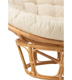 Fotel RONI Rattanowy 179 cm Naturalny