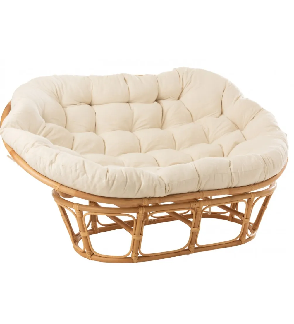 Fotel RONI Rattanowy 179 cm Naturalny